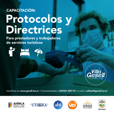 Transmisiones: “Capacitaciones en Protocolos y Directrices de Calidad Sanitaria para los diferentes rubros de Prestaciones Turísticas”