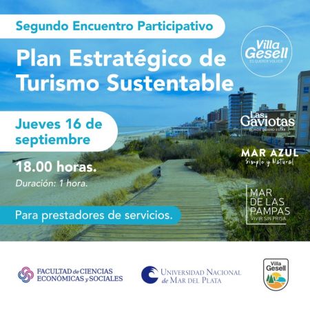 SEGUNDO ENCUENTRO PARTICIPATIVO EN EL MARCO DEL PLAN ESTRATEGICO DE TURISMO SUSTENTABLE DE VILLA GESELL