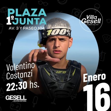 Villa Gesell vibra al ritmo del Rock y el Blues en la hist&oacute;rica Plaza Primera Junta